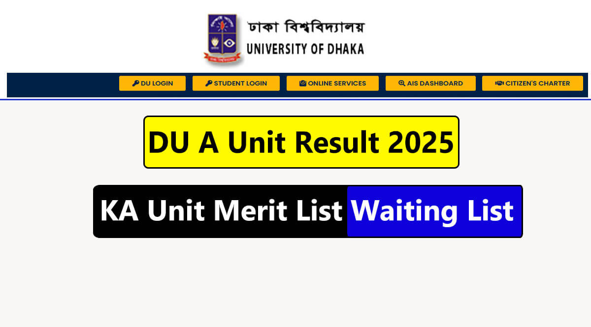 DU A Unit Result 2025