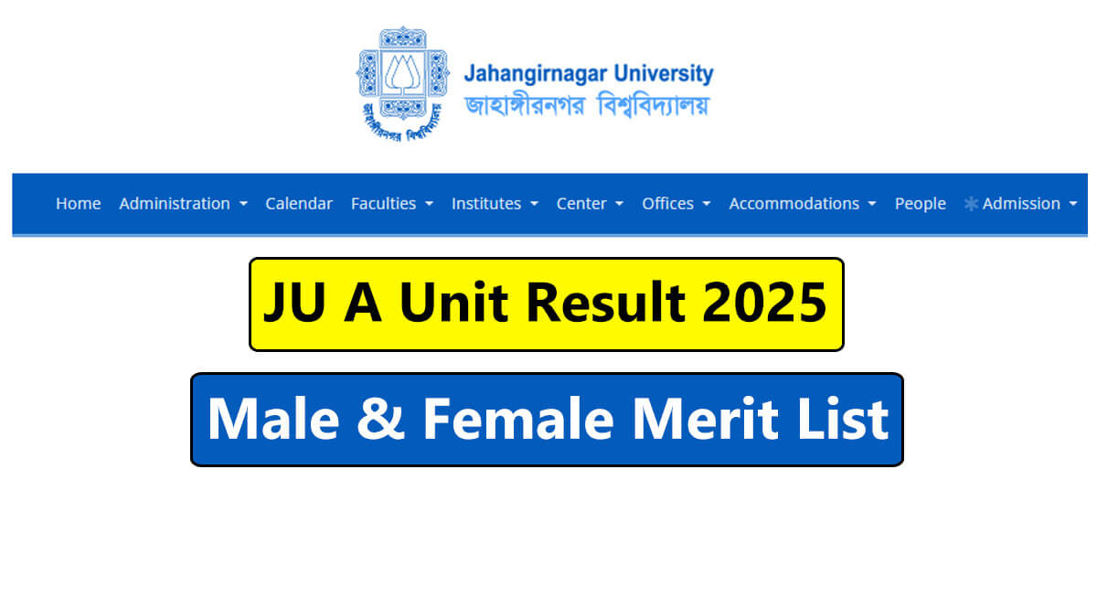 JU A Unit Result 2025