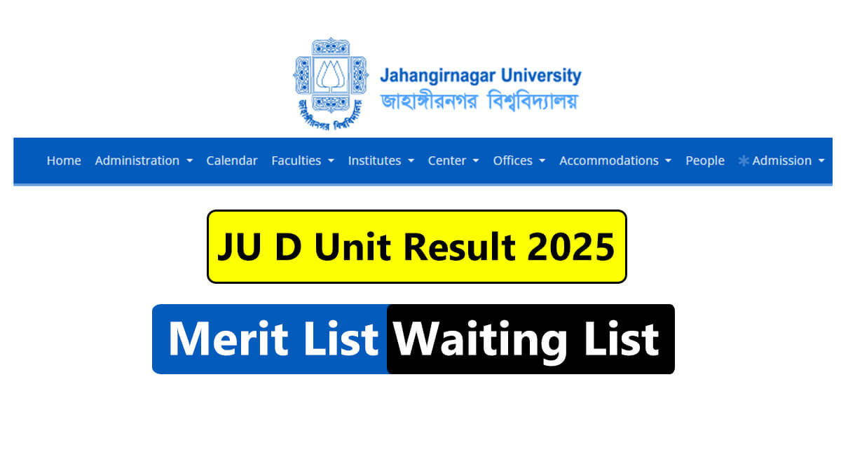 JU D Unit Result 2025