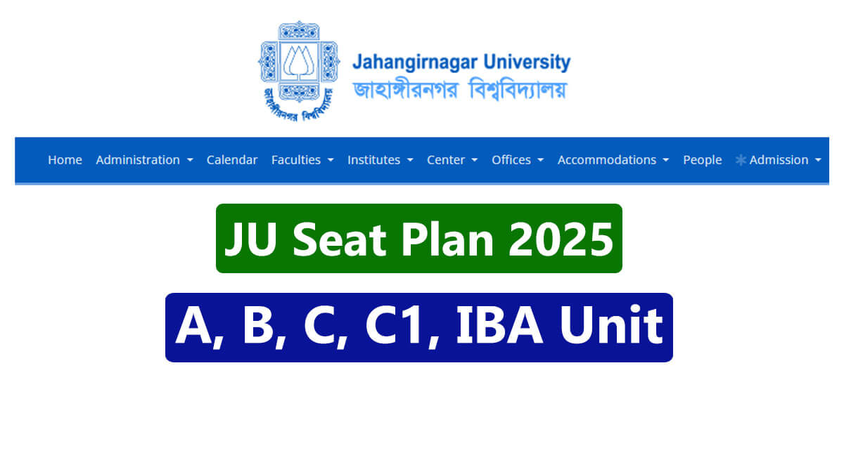 JU Seat Plan 2025 Published