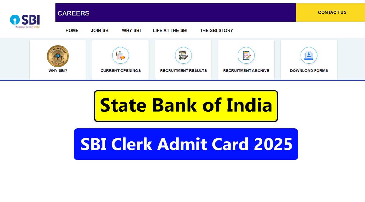 SBI Clerk Admit Card 2025