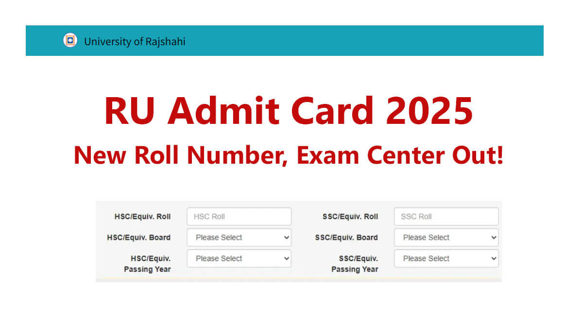 RU Admit Card 2025 New Released