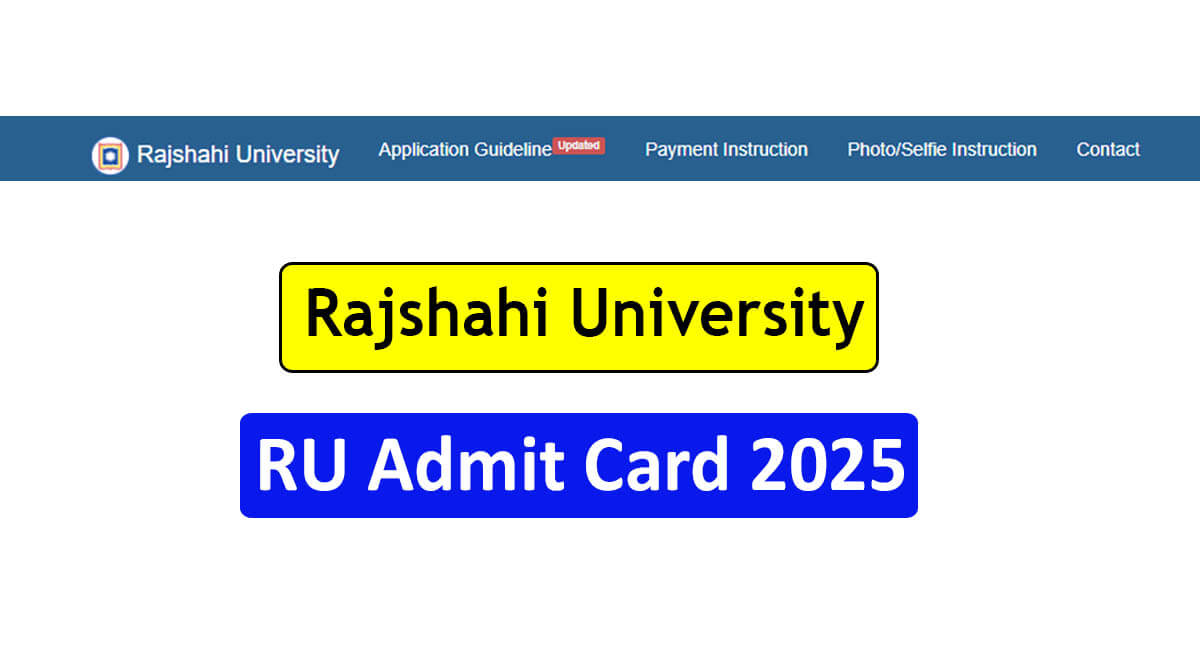 RU Admit Card 2025 Released